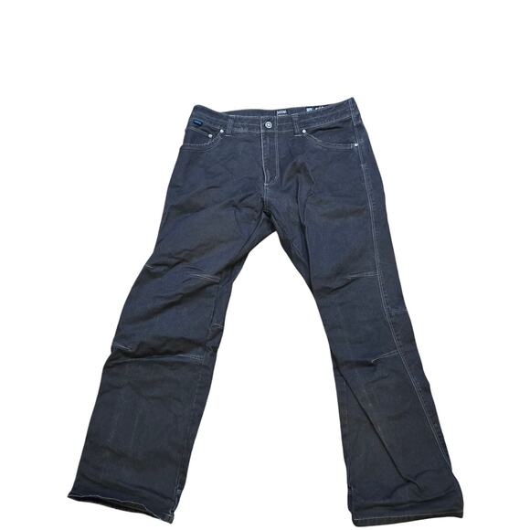This is a pair of KÜHL Rydr or Riot jeans black denim utility jeans men's 34/30 - Picture 6 of 10